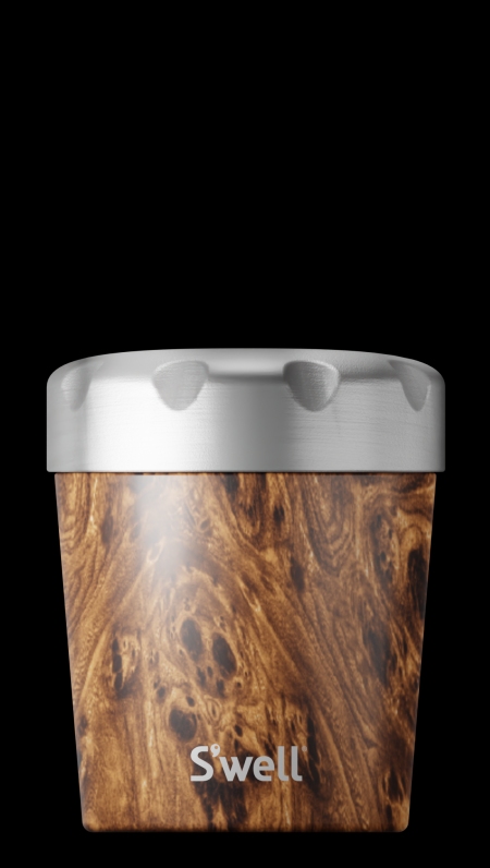 Ice Cream Pint Cooler Teakwood - Vakre Vene